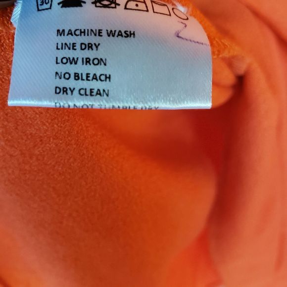 Hell Bunny Orange Dress With White Lace Peter Pan Collar - Picture 10 of 12